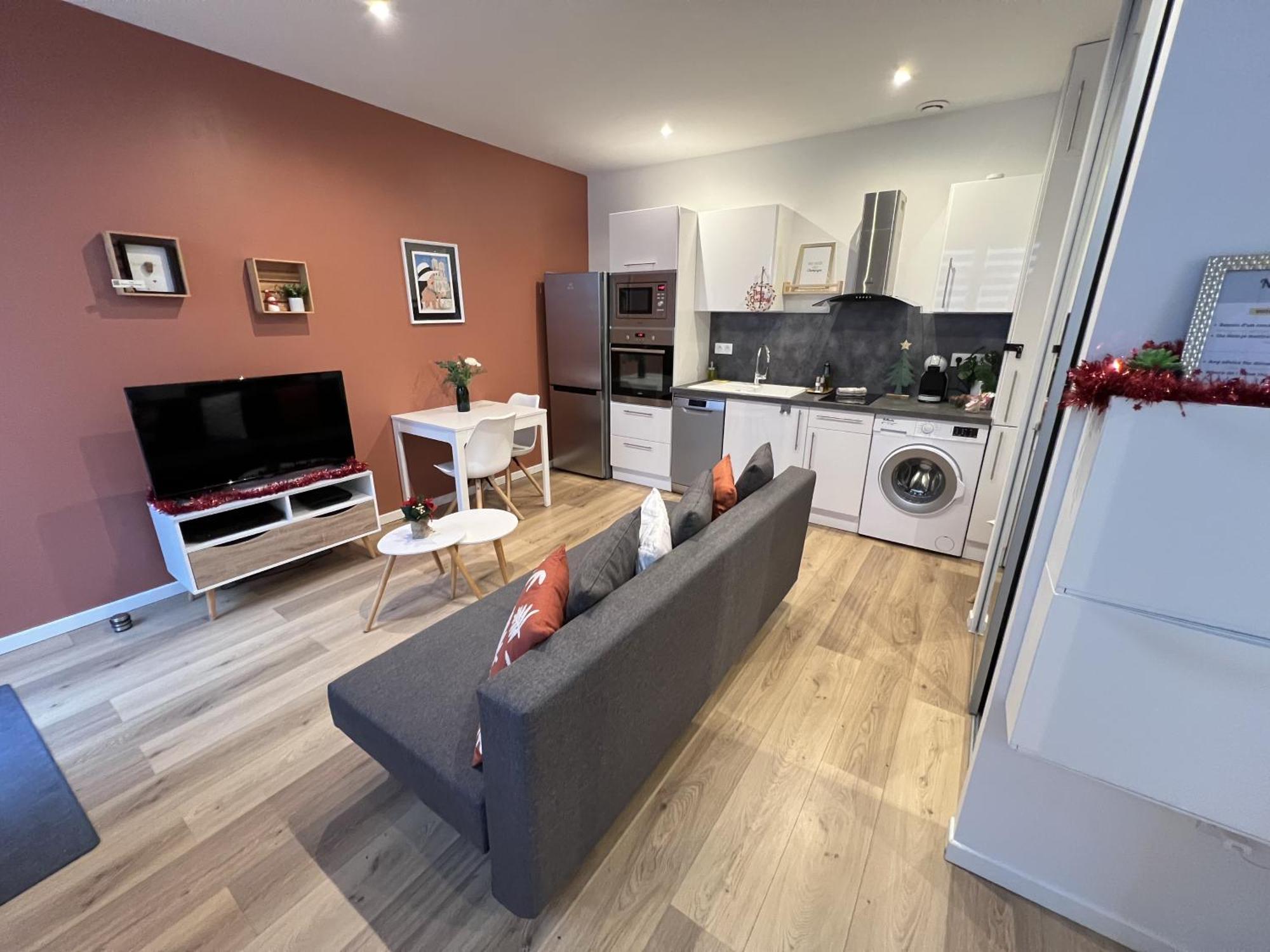 Le Remois - Charmant T2 - Renove - Parking - Cour Privative - Wifi Reims Eksteriør bilde